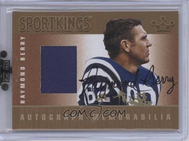 2010 Sportkings Series D - Autograph - Memorabilia - Gold #AM-RBE2 - Raymond Berry [Uncirculated]
