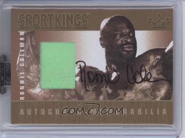 2010 Sportkings Series D - Autograph - Memorabilia - Gold #AM-RCOL2 - Ronnie Coleman