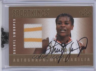 2010 Sportkings Series D - Autograph - Memorabilia - Gold #AM-SSW1 - Sheryl Swoopes [Uncirculated]