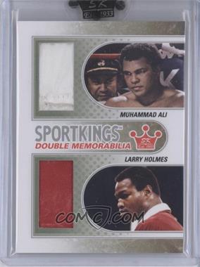 2010 Sportkings Series D - Double Memorabilia - Silver #DM-05 - Muhammad Ali, Larry Holmes [Uncirculated]