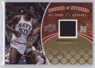 2010 Upper Deck World of Sports - All-Sport Apparel #ASA-13 - David Robinson