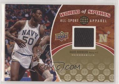 2010 Upper Deck World of Sports - All-Sport Apparel #ASA-13 - David Robinson