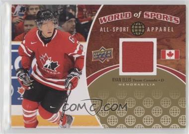 2010 Upper Deck World of Sports - All-Sport Apparel #ASA-39 - Ryan Ellis