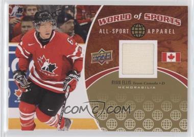 2010 Upper Deck World of Sports - All-Sport Apparel #ASA-39 - Ryan Ellis