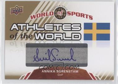 2010 Upper Deck World of Sports - Athletes of the World #AW-29 - Annika Sorenstam