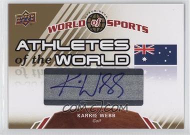 2010 Upper Deck World of Sports - Athletes of the World #AW-40 - Karrie Webb
