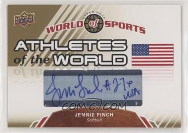 2010 Upper Deck World of Sports - Athletes of the World #AW-46 - Jennie Finch