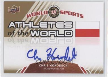 2010 Upper Deck World of Sports - Athletes of the World #AW-59 - Chris Horodecki