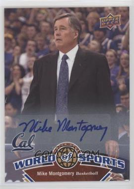 2010 Upper Deck World of Sports - [Base] - Autographs #352 - Mike Montgomery