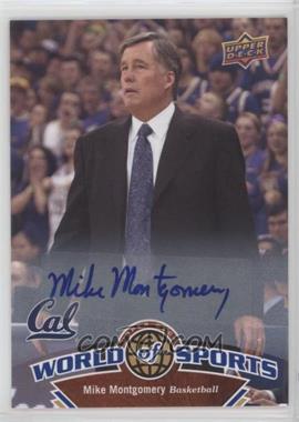 2010 Upper Deck World of Sports - [Base] - Autographs #352 - Mike Montgomery