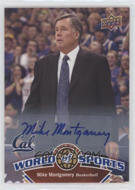 2010 Upper Deck World of Sports - [Base] - Autographs #352 - Mike Montgomery