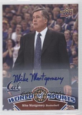 2010 Upper Deck World of Sports - [Base] - Autographs #352 - Mike Montgomery