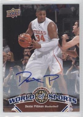 2010 Upper Deck World of Sports - [Base] - Autographs #45 - Dexter Pittman