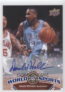 2010 Upper Deck World of Sports - [Base] - Autographs #58 - Donald Williams