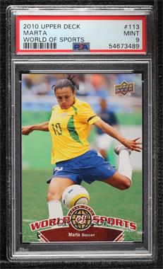 2010 Upper Deck World of Sports - [Base] #113 - Marta [PSA 9 MINT]