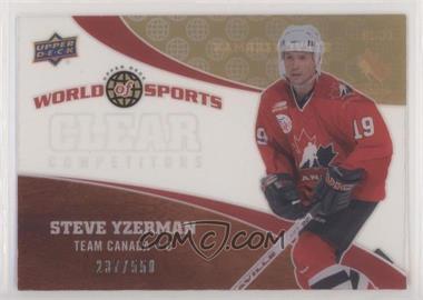 2010 Upper Deck World of Sports - Clear Competitors #CC-20 - Steve Yzerman /550