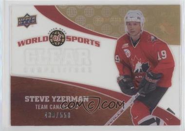 2010 Upper Deck World of Sports - Clear Competitors #CC-20 - Steve Yzerman /550