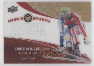 2010 Upper Deck World of Sports - Clear Competitors #CC-27 - Bode Miller /550 [EX to NM]