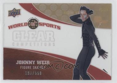 2010 Upper Deck World of Sports - Clear Competitors #CC-29 - Johnny Weir /550