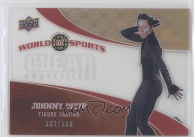 2010 Upper Deck World of Sports - Clear Competitors #CC-29 - Johnny Weir /550