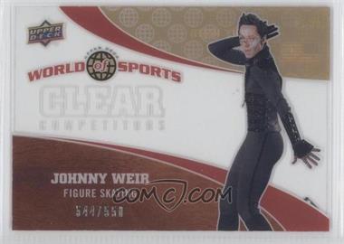 2010 Upper Deck World of Sports - Clear Competitors #CC-29 - Johnny Weir /550