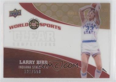 2010 Upper Deck World of Sports - Clear Competitors #CC-4 - Larry Bird /550 [EX to NM]