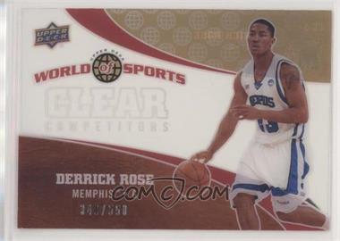 2010 Upper Deck World of Sports - Clear Competitors #CC-5 - Derrick Rose /550