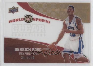2010 Upper Deck World of Sports - Clear Competitors #CC-5 - Derrick Rose /550