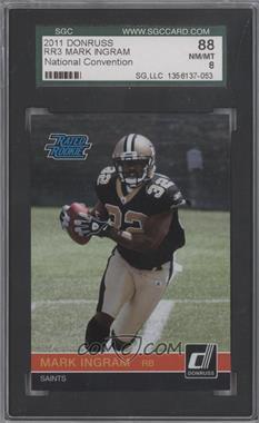 2011 Donruss National Convention - Rated Rookies #RR3 - Mark Ingram [SGC 88 NM/MT 8]
