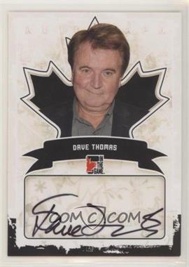 2011 In the Game Canadiana - Autographs - Black #A-DT1 - Dave Thomas