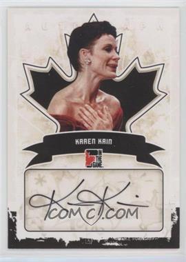 2011 In the Game Canadiana - Autographs - Black #A-KK2 - Karen Kain