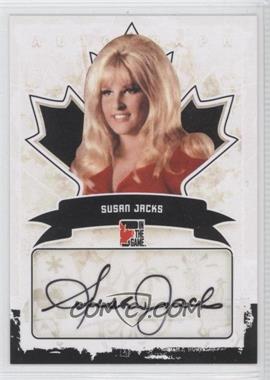 2011 In the Game Canadiana - Autographs - Black #A-SJ1 - Susan Jacks