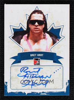 2011 In the Game Canadiana - Autographs - Blue #A-BH1 - Bret Hart