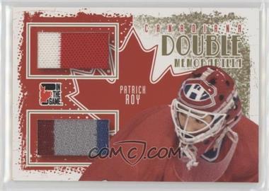 2011 In the Game Canadiana - Double Memorabilia - Gold #DM-04 - Patrick Roy