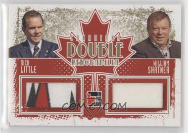 2011 In the Game Canadiana - Double Memorabilia - Gold #DM-16 - Rich Little, William Shatner
