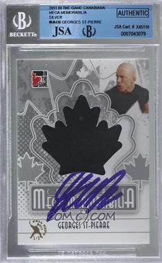 2011 In the Game Canadiana - Mega Memorabilia - Silver Fall Expo 2011 #MM-36 - Georges St-Pierre /1 [JSA Certified Encased by BGS]