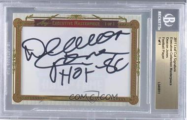 2011 Leaf Executive Collection Cut Signatures - [Base] - Masterpiece #_DEJO - Deacon Jones /1 [Cut Signature]