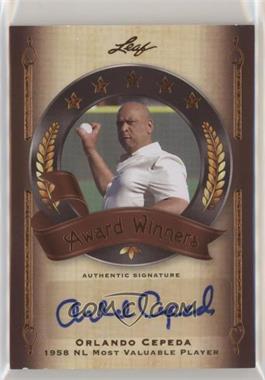 2011 Leaf Legends of Sport - Award Winners - Bronze #AW-17 - Orlando Cepeda /50