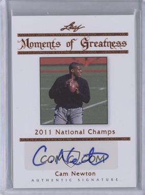 2011 Leaf Legends of Sport - Moments of Greatness - Bronze #MG-7 - Cam Newton /18