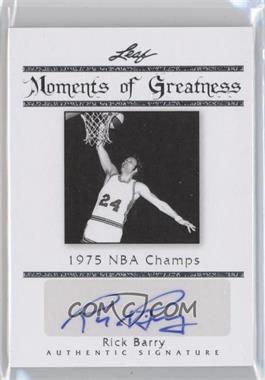 2011 Leaf Legends of Sport - Moments of Greatness - Silver #MG-29 - Rick Barry /10