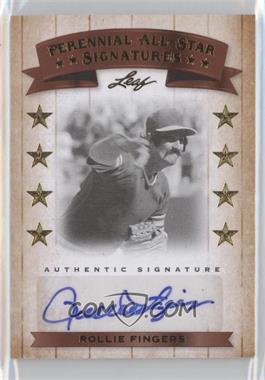 2011 Leaf Legends of Sport - Perennial All-Star Signatures - Gold #PE-36 - Rollie Fingers /7