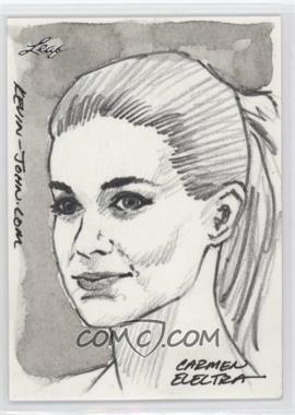 2011 Leaf National Convention - Sketch Cards #_KJCE - Carmen Electra by Kevin-John /1