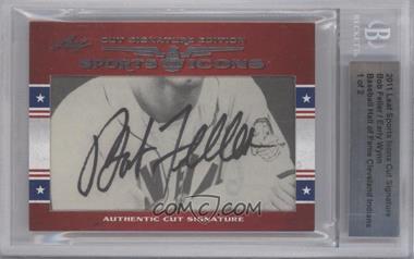 2011 Leaf Sports Icons Cut Signatures - [Base] #_BFEW - Bob Feller, Early Wynn /2 [BGS Authentic]