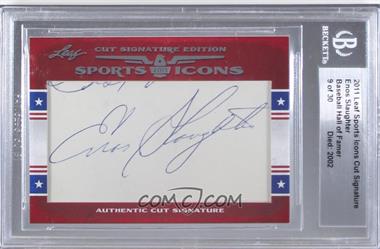 2011 Leaf Sports Icons Cut Signatures - [Base] #_ENSL - Enos Slaughter /30 [Uncirculated]