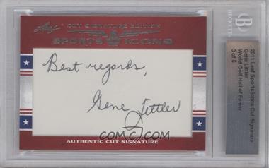 2011 Leaf Sports Icons Cut Signatures - [Base] #_GELI - Gene Littler /6 [BGS Authentic]