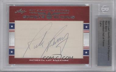 2011 Leaf Sports Icons Cut Signatures - [Base] #_RIBA - Rick Barry /4 [BGS Authentic]