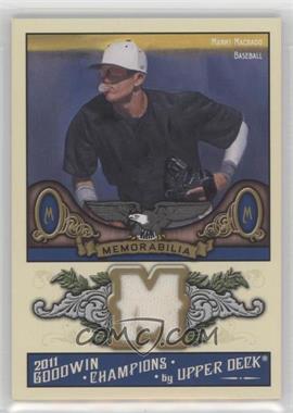 2011 Upper Deck Goodwin Champions - Authentic Memorabilia #M-MM - Manny Machado