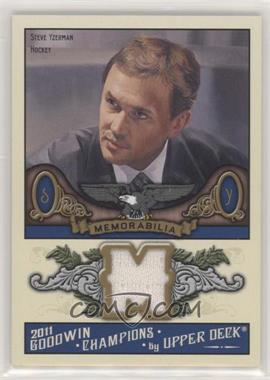 2011 Upper Deck Goodwin Champions - Authentic Memorabilia #M-SY - Steve Yzerman