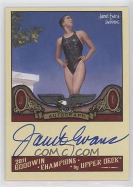 2011 Upper Deck Goodwin Champions - Autographs #A-JE - Janet Evans