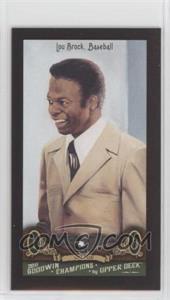 2011 Upper Deck Goodwin Champions - [Base] - Mini Red Lady Luck Back #19 - Lou Brock